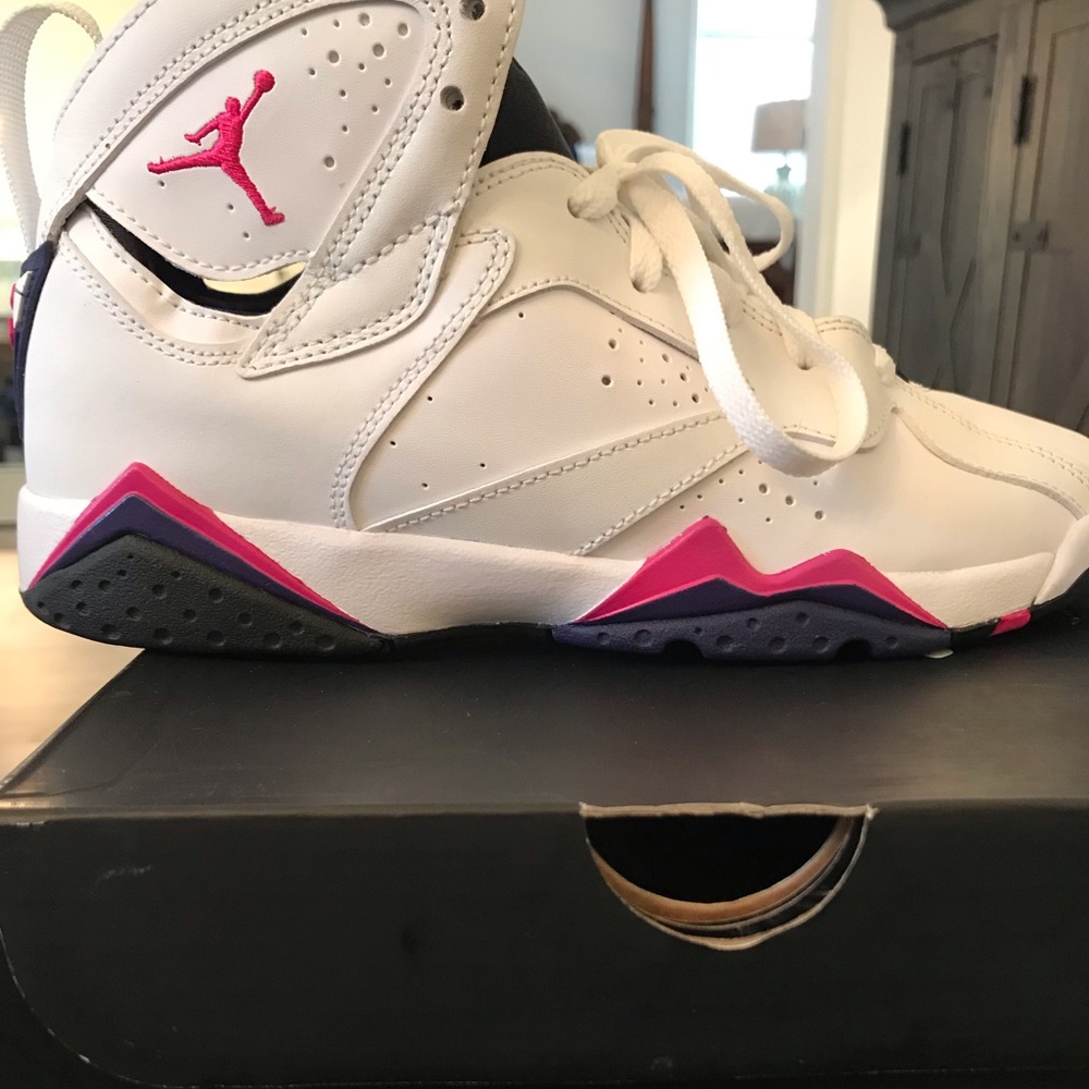 Girls Air Jordan 7 Retro GS Fireberry